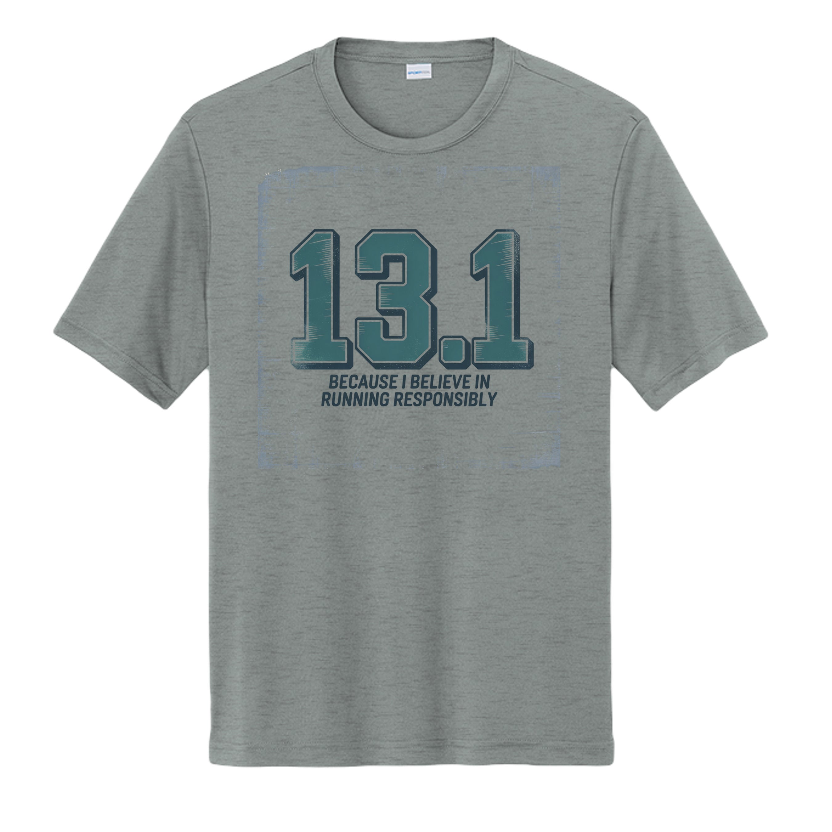 Grey Concrete Heather - ST350 - FRONT